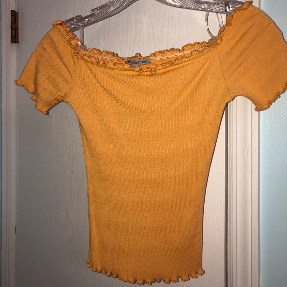 Golden crop top